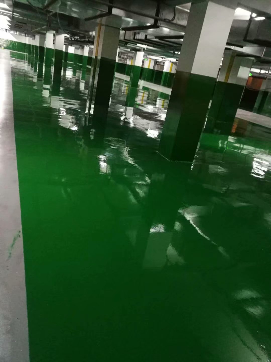 博歌建材前往青島海科佳公司地坪勘察