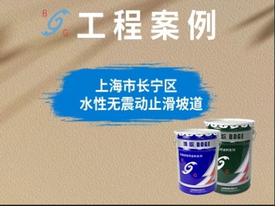 上海市長(zhǎng)寧區(qū)?水性無震動(dòng)止滑坡道